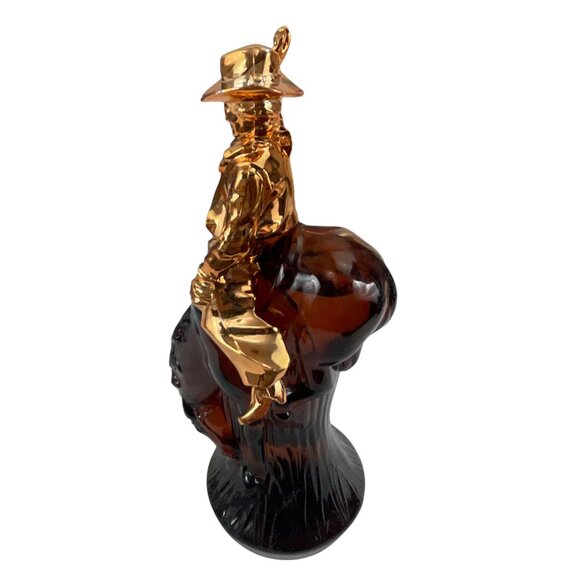 Avon Bucking Bronco Western Cowboy  After Shave 5 Fl Oz Bottle With Gold Cowboy - Picture 2 of 11